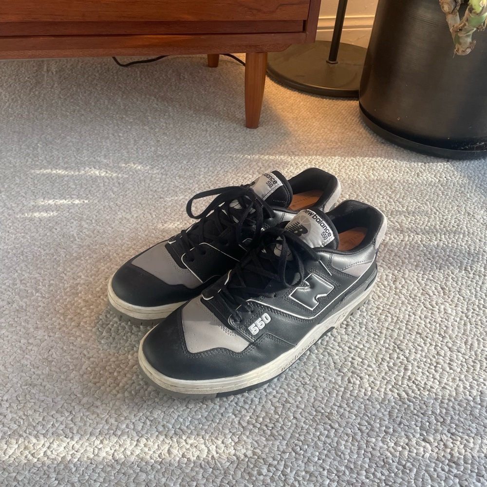 New Balance 550 Men's Black and Gray Shoes